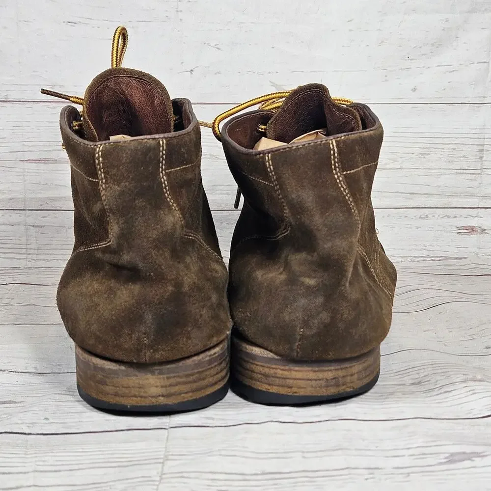 WARFIELD & GRAND Men's Brown Suede Leather Chukka Boots US 12